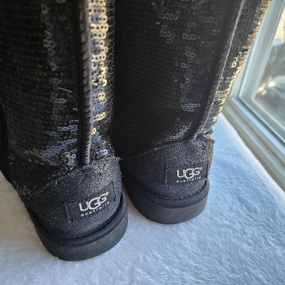 UGG Black Fur Boots